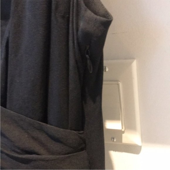 Black Silk Slip Mini Flare Dress with Thin Tie Belt - Picture 8 of 11